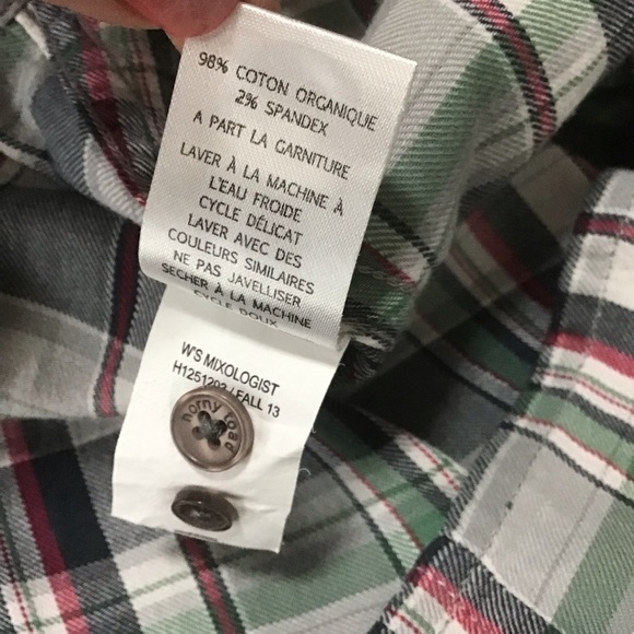 Hornytoad Mixologist Organic Cotton Button Front Long Sleeve Shirt Size Small. - Picture 11 of 11